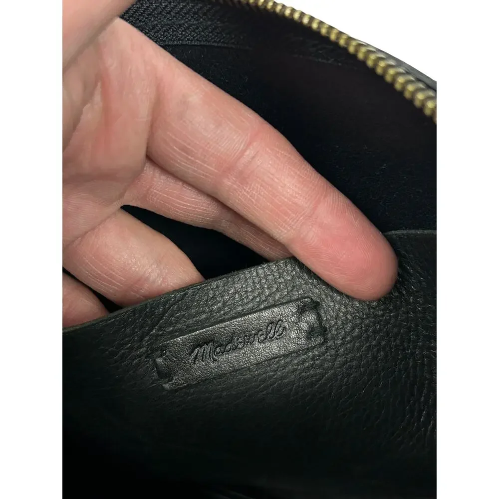 Madewell Black Leather The Transport Shoulder Crossbody Bag
